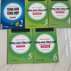 Bộ 5 quyển sách bài tập Tiếng Hàn từ cơ bản đến nâng cao