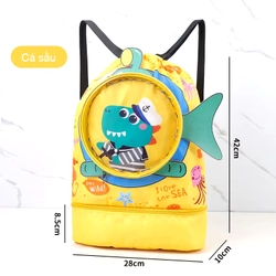 Túi đựng đồ bơi cho bé chia 2 ngăn khô ướt - Mới 100%