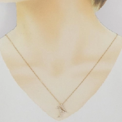 K18PG Chữ cái N Dây chuyền kim cương 0.17CT - Hàng hiệu Chính hãng 860865