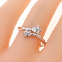 Nhẫn Tourmaline Hoa K18WG - Hàng hiệu Authentic 853378