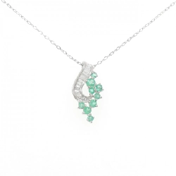 Dây chuyền Emerald PT950/PT850 0.40CT - Hàng hiệu Chính hãng