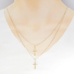 K18YG Dây chuyền hình chữ thập - Hàng hiệu Chính hãng 863326