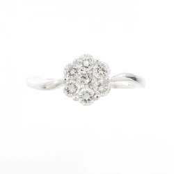 Nhẫn kim cương K18WG hoa 671106