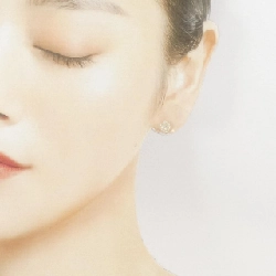 Bông tai kim cương hoa K18YG - Hàng hiệu Chính hãng 867503