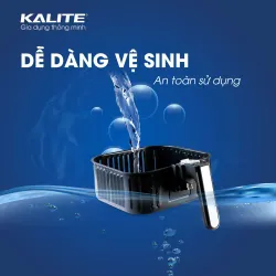 Nồi chiên không dầu KALITE Q5 5.5 lít, điều khiển cơ bền bỉ 796448