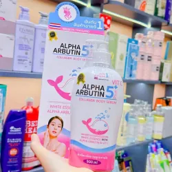 Sữa DƯỡng Thể Alpha Arbutin 5Plus VitC Body Serum Princess Bkk Skin Thái Lan 500ml 562009
