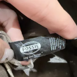 ✨ Fossil chuẩn Vintage – canvas phối da thật 971248