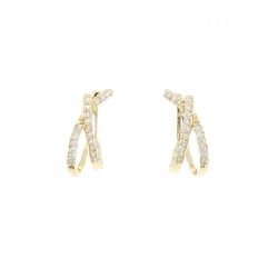 K18YG Bông tai kim cương 0.30CT - Hàng hiệu Chính hãng