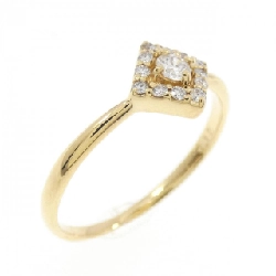 Nhẫn kim cương K18YG 0.12CT