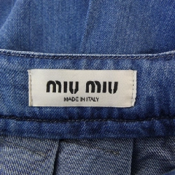 Chân váy mini denim MIU MIU - Hàng hiệu Authentic 648404