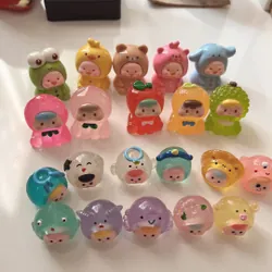 (2hand) Mới 99% Combo 21 charm MOI trang trí cute trưng bày 736865