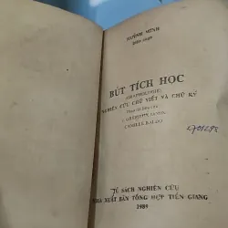 [MIỄN PHÍ BỌC SÁCH] [XƯA] Bút Tích Học (1989) - Huỳnh Minh 776031