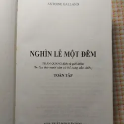 NGHÌN LẺ MỘT ĐÊM - ANTOINE GALLAND - Toàn tập 753178