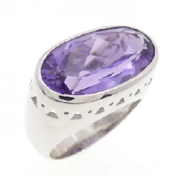 Nhẫn Amethyst Ponte Vecchio - Hàng hiệu Authentic