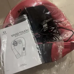Máy massage cổ vai gáy Ogawa Vivid Touch chính hãng màu đỏ còn mới full box 596311