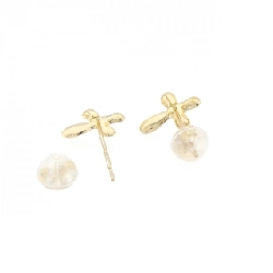 K18YG Khuyên Tai Đan Chéo - Hàng hiệu Chính hãng 864185