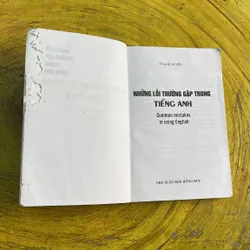 NHỮNG LỖI THƯỜNG GẶP TRONG TIẾNG ANH- THANH HUYỀN 696121