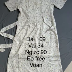 Đầm voan maxi size M