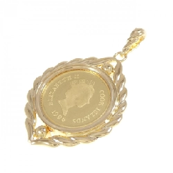 K18YG(枠) Ruby Coin Pendant - Hàng hiệu Authentic 866893