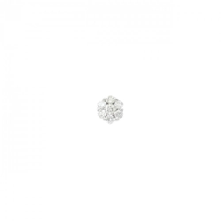 K18WG Bông tai kim cương 0.12CT một bên - Hàng hiệu Authentic