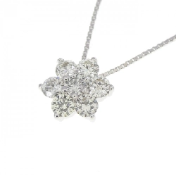 K18WG Hoa Kim Cương Dây Chuyền 0.50CT - Hàng hiệu Chính hãng 862509