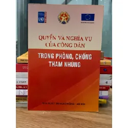 Quyền và nghĩa vụ của công dân trong phòng chống tham nhũng 716607