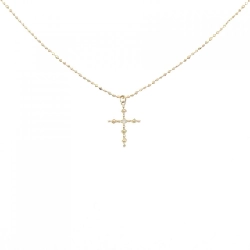 K18YG Dây chuyền kim cương hình chữ thập - Hàng hiệu Authentic