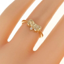Nhẫn kim cương hình ruy băng K18YG 0.02CT - Hàng hiệu chính hãng 859374