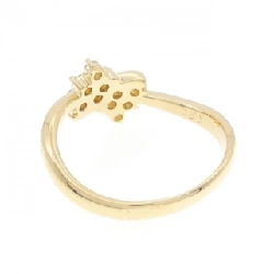 Nhẫn kim cương K18YG hình ruy băng 0.20CT 671001