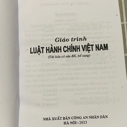 GIÁO TRÌNH LUẬT HÀNH CHÍNH VIỆT NAM - SÁCH LUẬT VIỆT NAM 545917