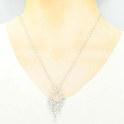 750WG/K18WG Tourmaline Necklace 0.136CT - Hàng hiệu Authentic 850182