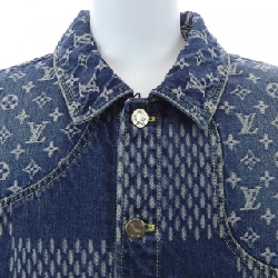 Áo khoác denim LOUIS VUITTON Giant Damier Wave Monogram NIGO HJA10WUZC - Hàng hiệu Chính hãng 892492