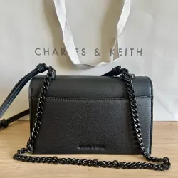 Túi Xách Nữ Charles & Keith Ring Push-Lock Shoulder Bag (Hàng auth kèm túi giấy) 596043
