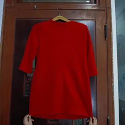 Áo khoác thun nỉ màu đỏ trê trung 693471