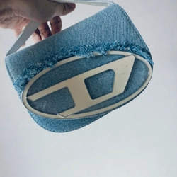 Túi chữ D Denim cho nữ - Thiết kế độc đáo, chất liệu cao cấp - Bag, Len, Đeo Vai, Da 