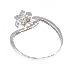 Nhẫn kim cương hoa K18WG 0.3CT 670122