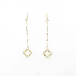 K18YG Bông tai kim cương 0.08CT - Hàng hiệu Authentic