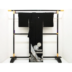 Áo kimono truyền thống với họa tiết bạc và ngọc trai - Hàng hiệu Authentic 883309