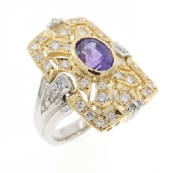 Nhẫn Sapphire PT900/K18YG 1.24CT - Hàng hiệu Chính hãng