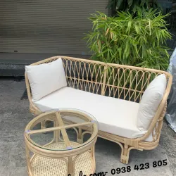 Combo bàn ghế kèm xích đu mây 674211