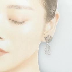 Bông tai Matsui Hisako PT900/K18WG/K14WG 0.14CT 665763