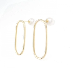 K18YG Bông tai ngọc trai Akoya 7.5mm - Hàng hiệu Chính hãng 872977