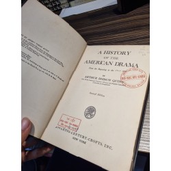 A HISTORY OF THE AMERICAN DRAMA (2 Books) 170163