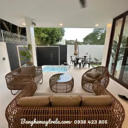 Sofa nhựa giả mây tổ yến 565200