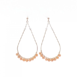 K10PG Bông tai san hô - Hàng hiệu Authentic