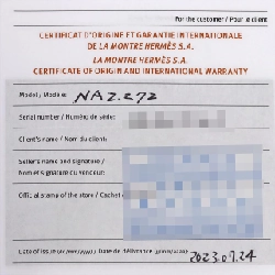 Hàng hiệu Authentic Hermès Nantucket PG/D･2P NA2.272 PG･RG Quartz 882403