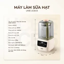 Máy làm sữa hạt UNIE UCB15 dung tích 1.5L 792334