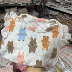 Bộ thu đông cho bé gái 18-24month 10-12kg chất cotton co giãn, VNXK, Vải Xuất hàn hàng mới 290583