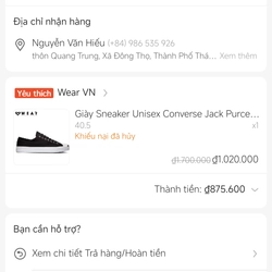 Hộp và Túi đựng giày converse jack purcell + 1 túi converse đen. 504929