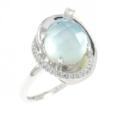 Nhẫn đá màu K18WG - Hàng hiệu Authentic